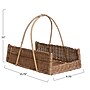 Storied Home Decorative Handwoven Rattan Hanging Basket, Natural (DF7073)~#|#~7CBC120A-231A-48AF-91F338B0B62E2C55_sc7