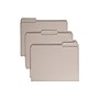 Smead Reinforced File Folder, 3 Tab, Letter Size, Gray, 100/Box (12334)~#|#~7CC019A7-9C8D-460A-B0CA6D61B055973E_sc7