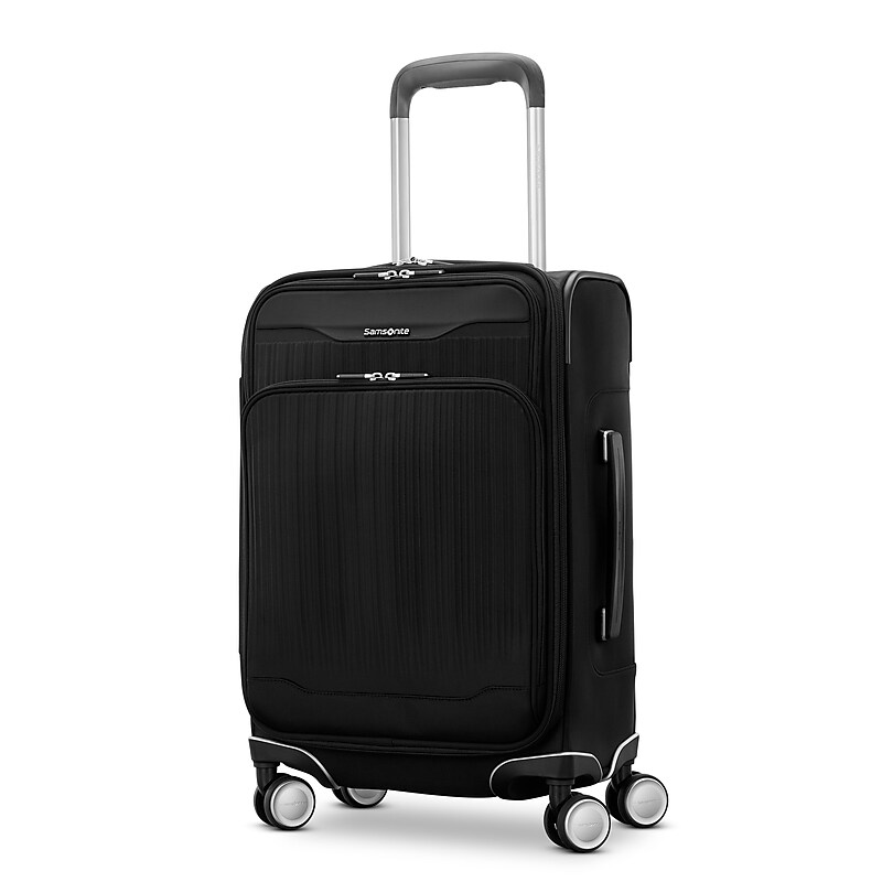 Samsonite Silhouette 18 22" Carry-On Luggage with Spinner Wheels, Black (153638-1041) image 1