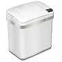 halo Stainless Steel Rectangular Sensor Trash Can with AbsorbX Odor Control System and Fragrance, White, 2.5 Gal. (SC02SW)~#|#~7CC914B6-4520-445E-82B98EA1219B1660_sc7