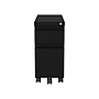Hirsh 2-Drawer Mobile Vertical File Cabinet, Letter/Legal Size, Lockable, 21.75"H x 10"W x 19.88"D, Black (22651)~#|#~7CCB1C2F-BD25-41F4-BCC5CB3E2315C0B2_sc7