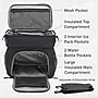 bentgo Prep Deluxe Insulated Multimeal Bag, 5-Compartment, Dark Gray (BGPRPBAG-DG)~#|#~7CCC28B3-4A69-4AA9-8893EBB0B4A9ECE8_sc7
