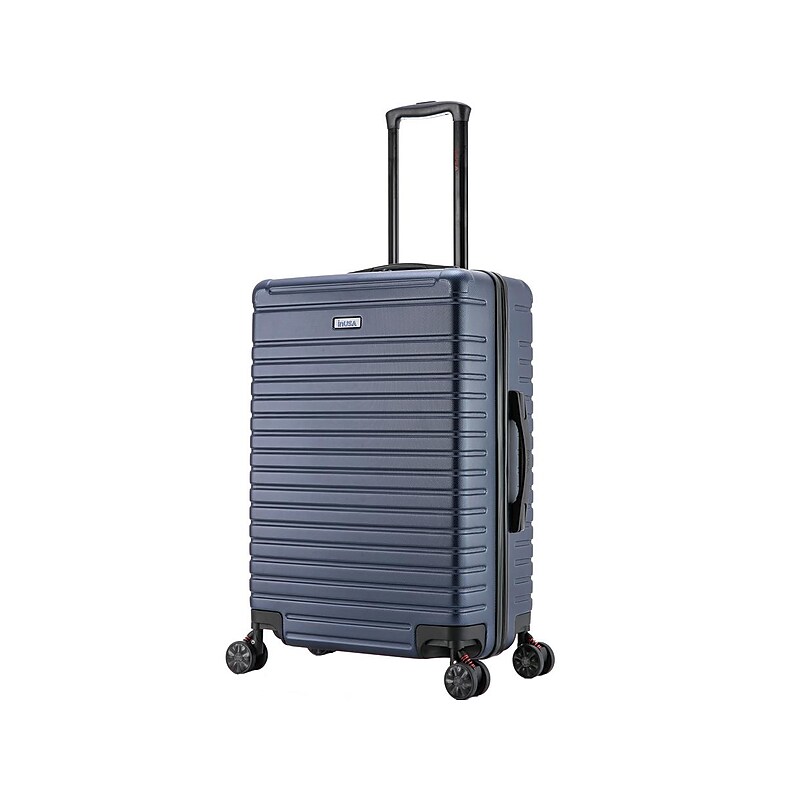 InUSA Deep 24" Hardside Suitcase, 4-Wheeled Spinner, TSA Checkpoint Friendly, Blue (IUDEE00M-BLU) image 1
