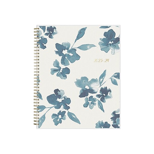 2023-2024 Blue Sky Bakah Blue 8.5" x 11" Academic Weekly & Monthly Planner,  White/Blue (131951-A24) | Staples
