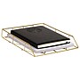 Mind Reader Metal Front Loading Letter Tray, Letter/Legal Size, Gold (PTRAY-GLD)~#|#~7CD3DD30-5F25-4F8F-B4DF2A7D61BA085F_sc7