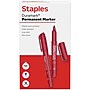 Staples Duramark Permanent Marker, Fine Tip, Red, Dozen (ST62951)~#|#~7CD5A3EF-980E-4B6F-8CBA8C32FDDC9564_sc7
