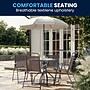 Flash Furniture Nantucket Patio Garden Set with Umbrella Table and Folding Chairs, Brown, 6/Set (GM202012BRN)~#|#~7CDE53C2-C091-41B5-921E80CC724DA4B0_sc7