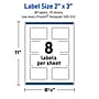 Avery Rectangle Laser/Inkjet Multipurpose Labels, 2" x 3", White, 80/Pack (19479370926)~#|#~7CDF5005-5E8D-46A3-8711620664CBCD93_sc7