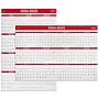2024-2025 Staples 32" x 48" Academic Yearly Dry-Erase Wall Calendar, Red/White (ST54274-23)~#|#~7CDFEE7F-1485-4DFB-99E2AFA3B01CA92B_sc7