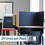 Flipside 48"W Study Carrels, Black, 24/Pack (61867-24)~#|#~7CE14413-9908-4D91-AFFD578E586825D0_sc7