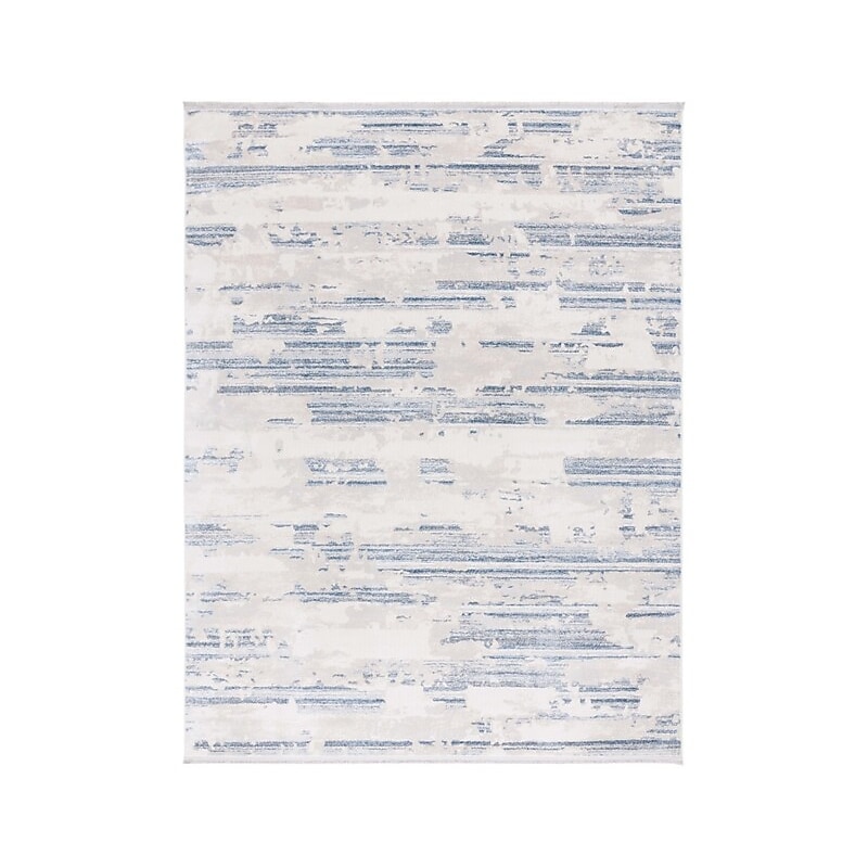 Safavieh Whisper Collection 8' x 10' Rectangle Indoor Area Rug, Machine Made, Grey/Blue Ivory (WHS542F-8) image 1