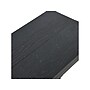 Household Essentials Jamestown 12"W x 19"D Laminate Side Table, Black Oak/Black (8194-1)~#|#~7CF0306E-9073-4F20-92AC616DE9121107_sc7