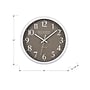 Monarch Specialties Inc. 12" Quartz Wall Clock, Plastic Frame, Battery Powered (I 9115)~#|#~7CF71F43-5127-48B3-A7876EF46EB68375_sc7