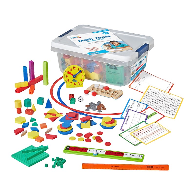 hand2mind Math Tools Resource Kit for Grades K-1, Manipulative, Assorted Colors (95875) image 1