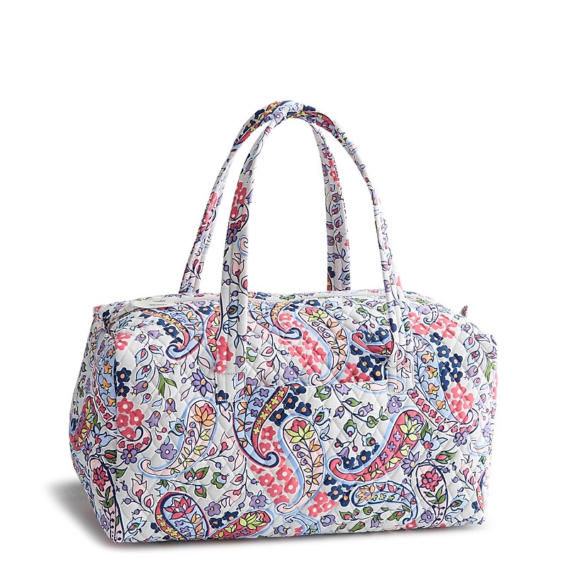 Vera Bradley Cotton Travel Bag, Maddalena Paisley/Oyster Mushroom (55603-24143) image 1