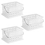 iDESIGN Storage Basket, Plastic, White, 3/Pack (29047M3)~#|#~7D00E6A5-708A-4A4B-94F39BF82DC5417B_sc7
