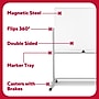 TRU RED™ Magnetic Painted Steel Mobile Dry Erase Board, Aluminum Frame, 4' x 3' (TR62619)~#|#~7D0198FD-6A56-4789-B014266D5D40854F_sc7