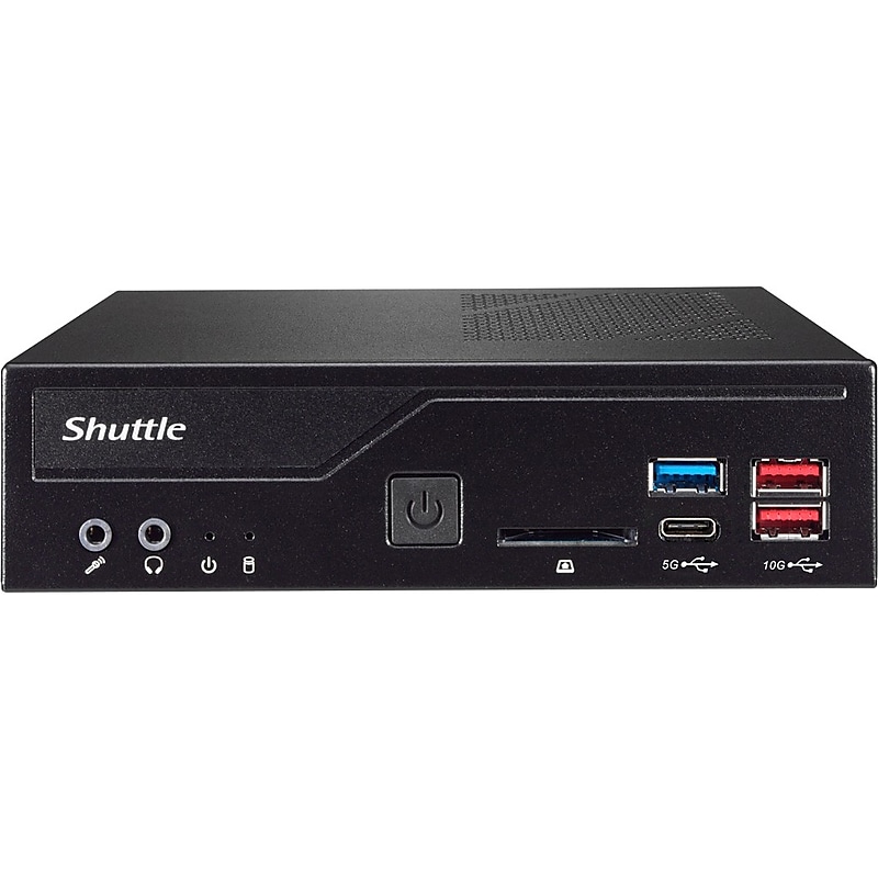 Shuttle XPC Slim Barebone Desktop Computer, Intel Core i5-12400, 8GB Memory, 250GB SSD (DH670XA) image 1