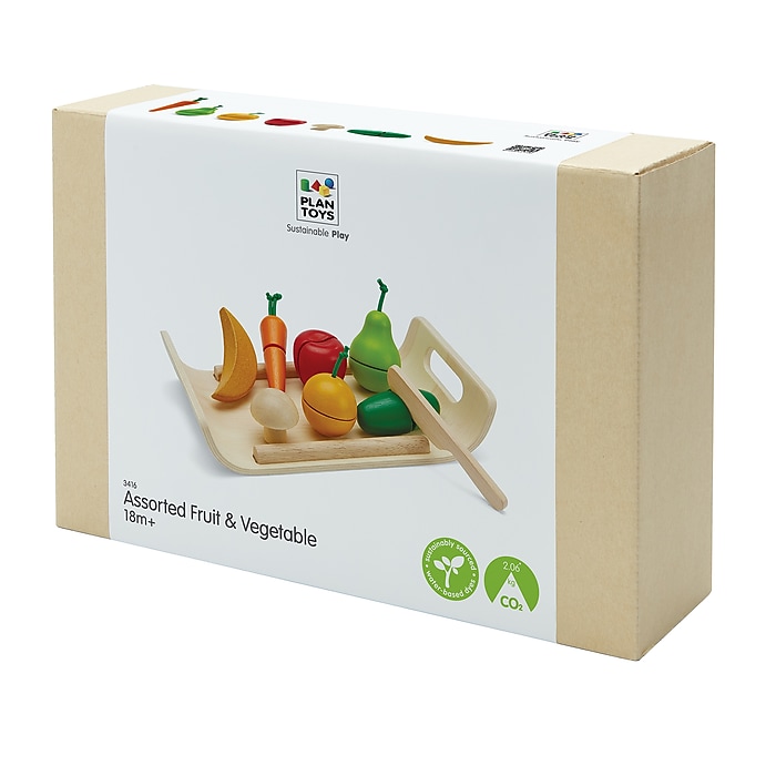 PlanToys Fruit and Vegetable Food Set (PTS3416) | Staples