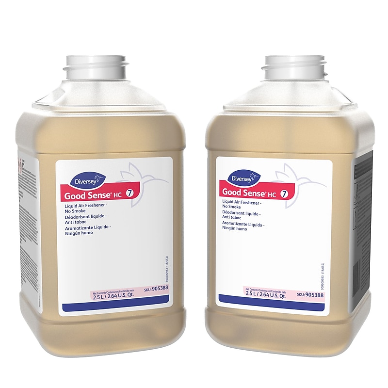 Diversey Good Sense HC Liquid Air Freshener for Diversey J-Fill, Clean Fresh Scent, 84.5 oz. , 2/Carton (905388) image 1