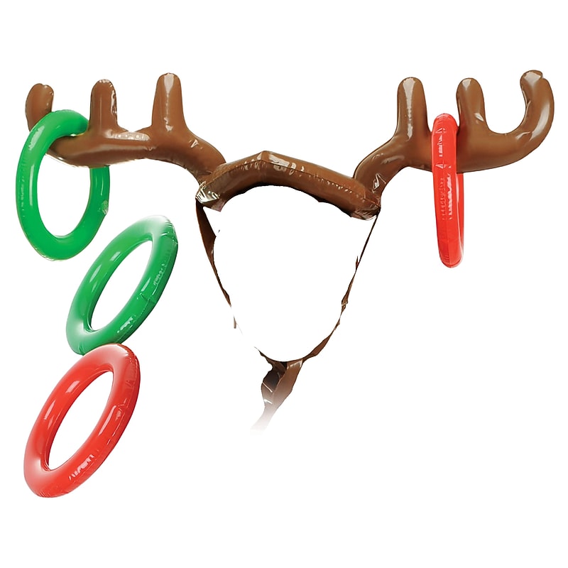 Beistle Inflatable Holiday Reindeer Ring Toss, 2/Pack (20021) image 1