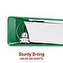 Staples 1 1/2" 3-Ring View Binders, D-Ring, Green (58687)~#|#~7D1A6F63-0841-45CA-AD900B1C7505554C_sc7