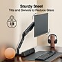 Staples TECH Adjustable Arm, Up to 30" Monitor, Black (51728-CC)~#|#~7D1D20D2-ED04-493C-92CC29D4D005F6C9_sc7
