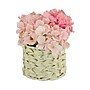 National Tree Company 10" Light Pink Hydrangea Bouquet in White Basket (MT81-1326GLPK-1)~#|#~7D1D522E-8A3C-45DF-B8DDA76401F80463_sc7