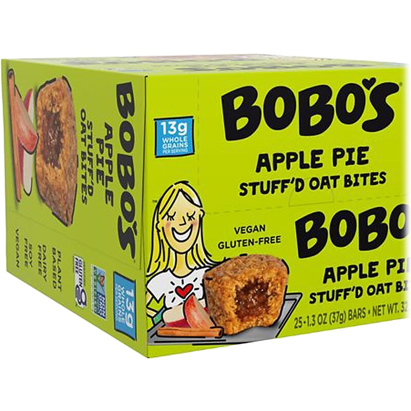 Bobo's Stuff'd Gluten-Free Apple Pie Oat Bites, 1.3 oz., 25 Bites/Box (SL121-25) image 1