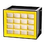 Iris 16-Drawer Desktop Storage Cabinet, Black/Yellow (500173)~#|#~7D1E0109-3568-45D0-B6F1D72946C317EE_sc7