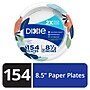 Dixie 8.5" Paper Plates, White, 154 Plates/Pack (15717)~#|#~7D1FC23C-EDE1-4214-9300814E4FC1909F_sc7