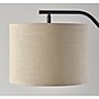 Simplee Adesso Milo 60" Black Floor Lamp with Light Brown Drum Shade (SL9503-01)~#|#~7D22AC52-1C92-4ABE-88878B1218C14D0F_sc7