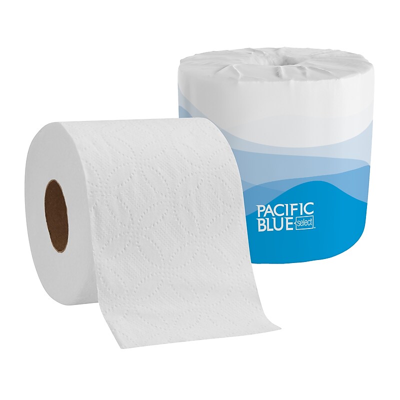 Pacific Blue Select 2-Ply Embossed Toilet Paper by GP PRO, White, 550 Sheets/Roll, 40 Rolls/Case (18240/01) image 1