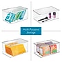 iDESIGN Hinged-Lid Organizers, Clear, 4/Set (27744M4)~#|#~7D2595F8-90B6-4A3B-BD110B6690450418_sc7