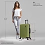 DUKAP Zahav 25.78" Hardside Suitcase, 4-Wheeled Spinner, TSA Checkpoint Friendly, Green (DKZAH00M-GRN)~#|#~7D25971F-82BA-497B-97BEE98599416778_sc7