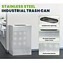 Alpine Industries Stainless Steel Trash Can, 13 Gallon, Silver (ALP438-13-SS)~#|#~7D267B21-E102-48A7-85E9D8925BE7F3C3_sc7