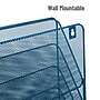 Mind Reader 7-Compartment Metal Desk Shelf, Turquoise (MAGROUND-TUR)~#|#~7D29B8FD-A6B5-455A-A4626B447A69CF1B_sc7