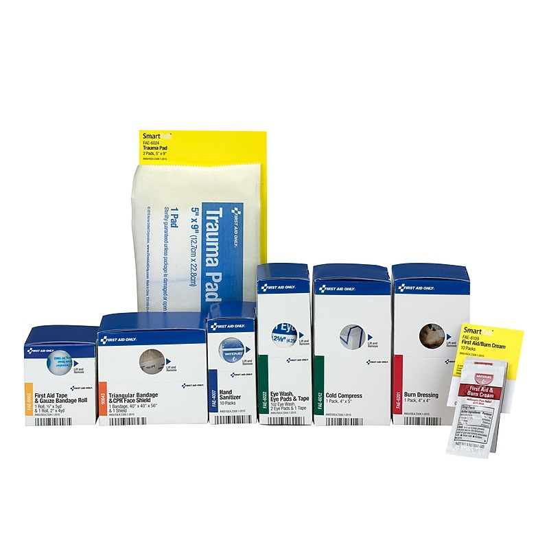 First Aid Only ANSI 2015 Retro Medium Food Service Metal First Aid Kit Refill for up to 25 People (90747) image 1