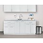 Viva Comfort 36'' H x 72" W Medical Cabinet with Center Sink and 72" W Wall Cabinet, 6 Doors, 3 Drawers (90272CS-GRY-WAL)~#|#~7D31366F-63B7-464A-99D04D4E1B0CC9D4_sc7