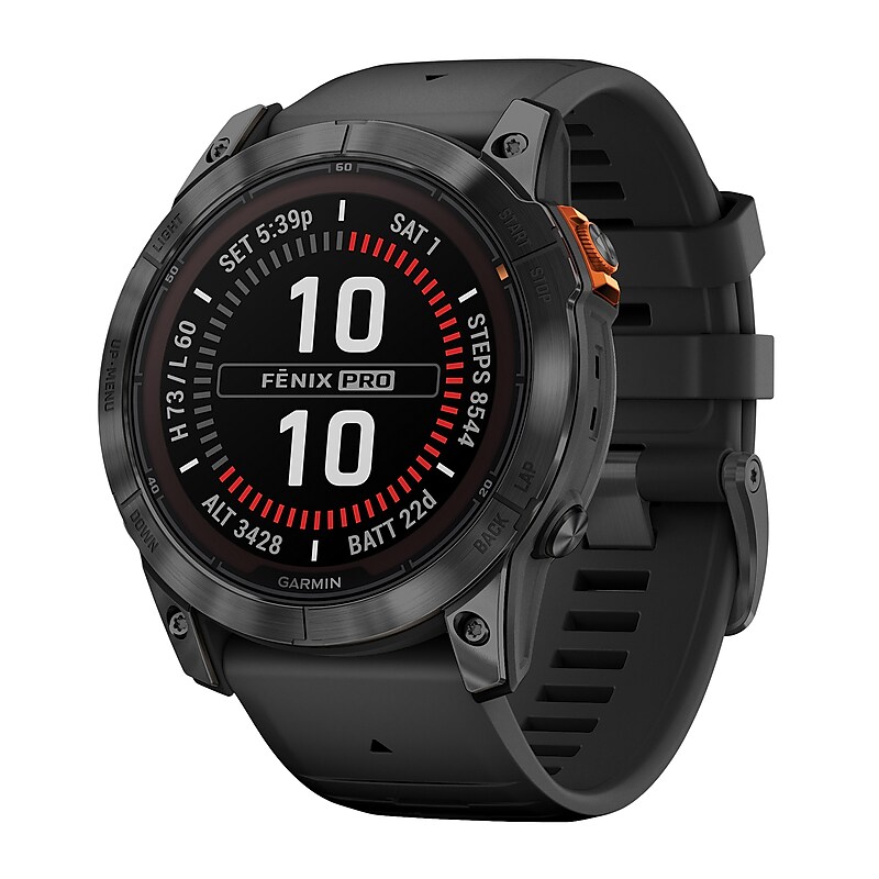 Garmin fenix 7X Pro Smart Watch, 51 mm, Slate Gray & Black (GRM0277800) image 1