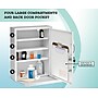 Viva Comfort Steel Locking Surface-Mount Medicine Medical Cabinet with Pocket, 1.1 cu. ft., White (ADI999-06-WHI-MK)~#|#~7D341B6E-A3FD-45C2-90D2DFAAF36D7A4E_sc7