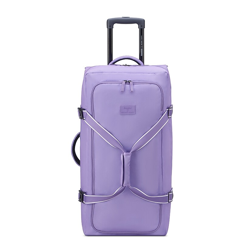 Delsey Paris x Florence by Mills On a Roll 28" Polyester Telescoping Travel Duffel with Wheels, Lavender (F4398024028) image 1