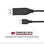 Cobra USB-C to USB-A Cable for Cobra® Performa Business & TrailBlazer GMRS Handheld Radios, Black (0010081-1)~#|#~7D3604F4-6FA8-4AB3-A6174B613BB96865_sc7