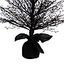 Nearly Natural 4' Pre-Lit Halloween Black Twig Artificial Fall Tree in Burlap Planter with 63 Warm White LED Lights (T4727)~#|#~7D366580-39E9-430A-AA9717E279E431C9_sc7