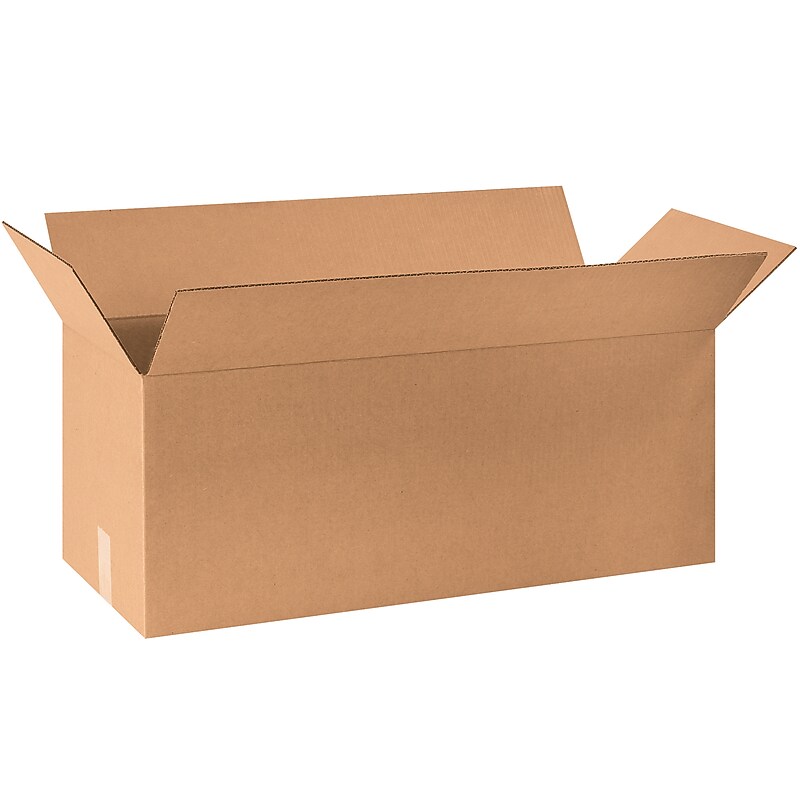 30" x 10" x 10" Shipping Boxes, 32 ECT, Brown, 20/Bundle (301010) image 1