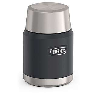 Thermos King Stainless Steel Insulated Food Jar, Stainless, 16 oz