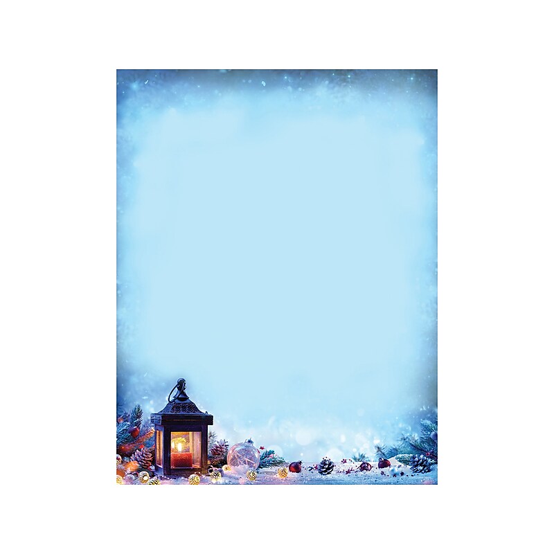 Great Papers Christmas Path Holiday Letterhead, Multicolor, 50/Pack (2022017) image 1