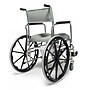 Everest & Jennings Shower Commode Wheelchair, 20" Wide 16", Low Back with 24" Rear Wheel (12023010)~#|#~7D3D0052-2B3C-423C-AE59B8C349D14D15_sc7