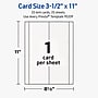 Avery Rectangle Tent Cards, 3.5" x 11", Textured Matte, 25 Labels/Pack (95339)~#|#~7D3E5552-F260-4D90-B632916C62CCE6F1_sc7