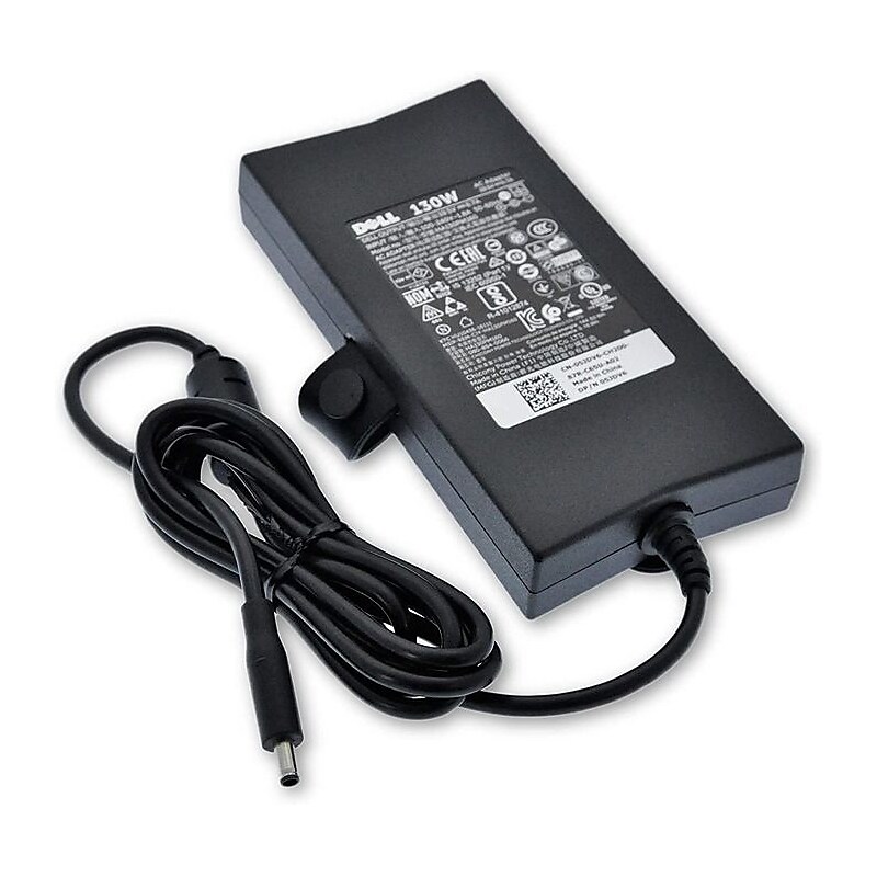 Dell 130W AC Adapter for Dell Laptop, Black (M1MYR) image 1
